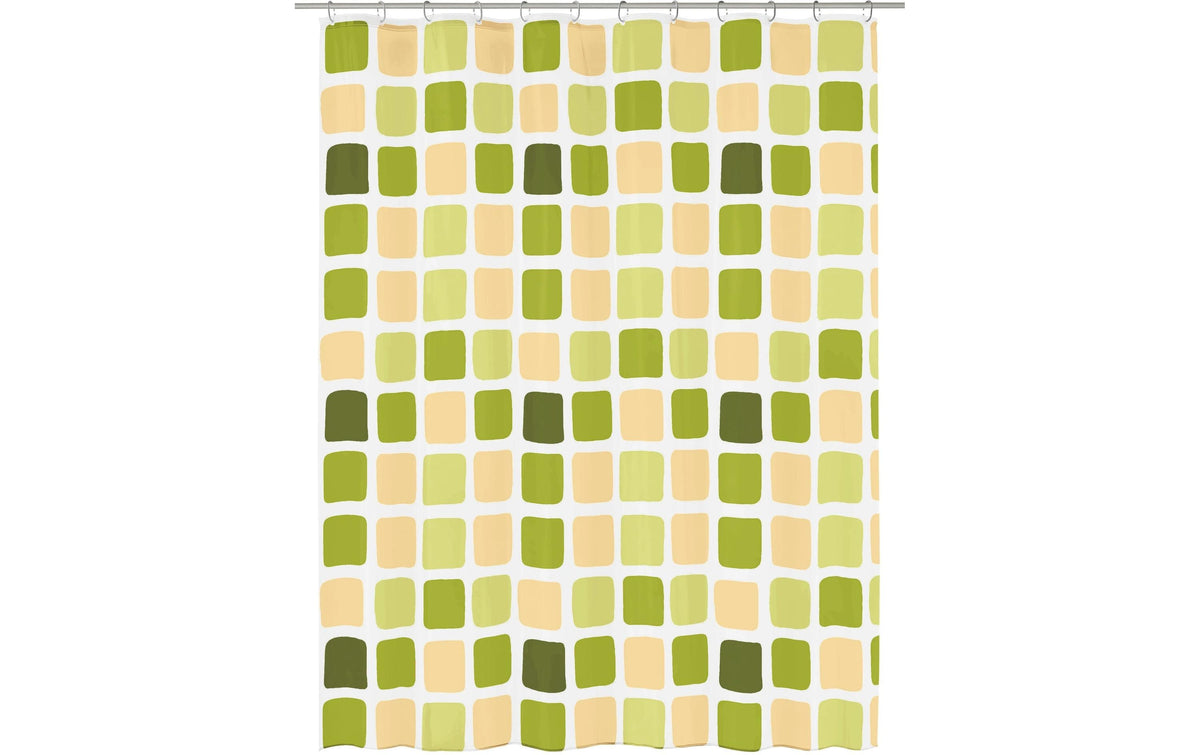 Kleine Wolke Duschvorhang Sonny 100% PEVA, 180 x 200 cm, Alge/Grün