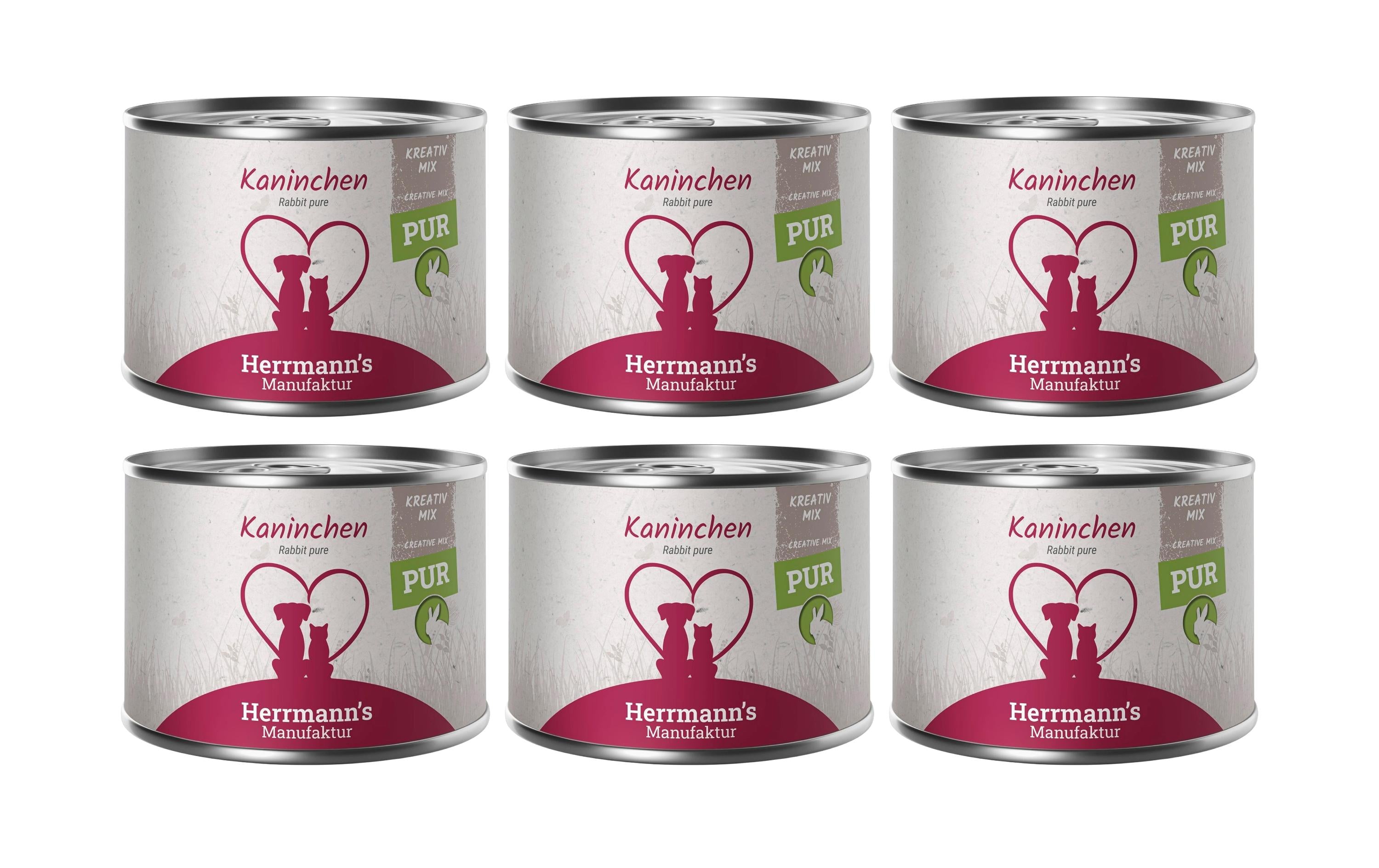 Herrmanns  Bio Kaninchen Reinfleisch 6x200g