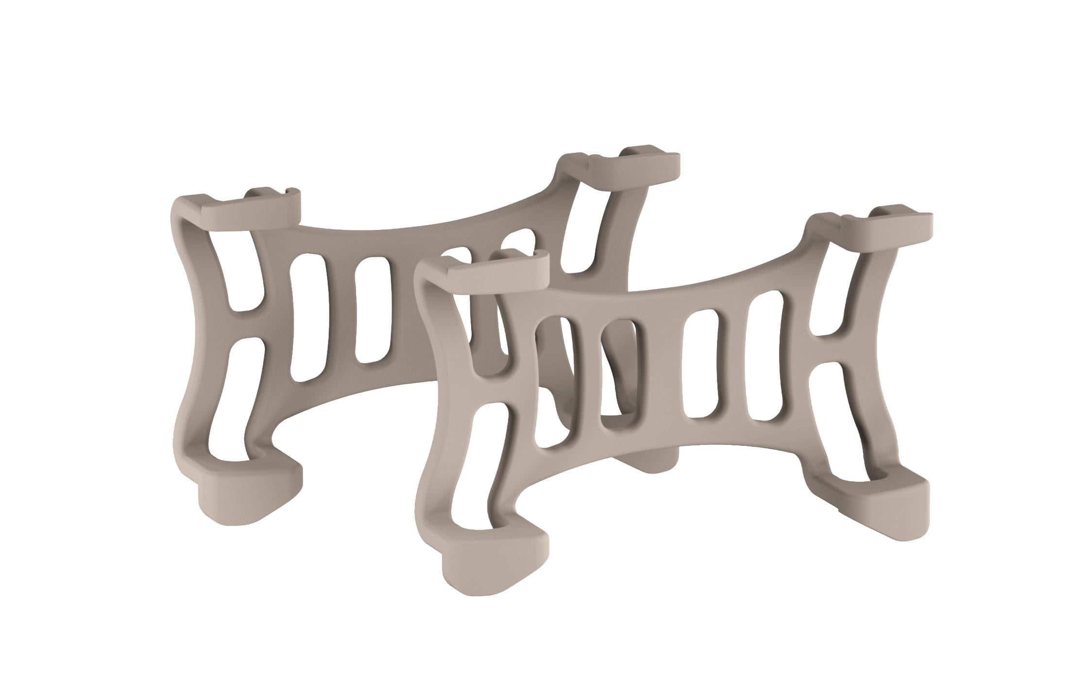 Tractive Dog 6 Klammern braun 2Stk.