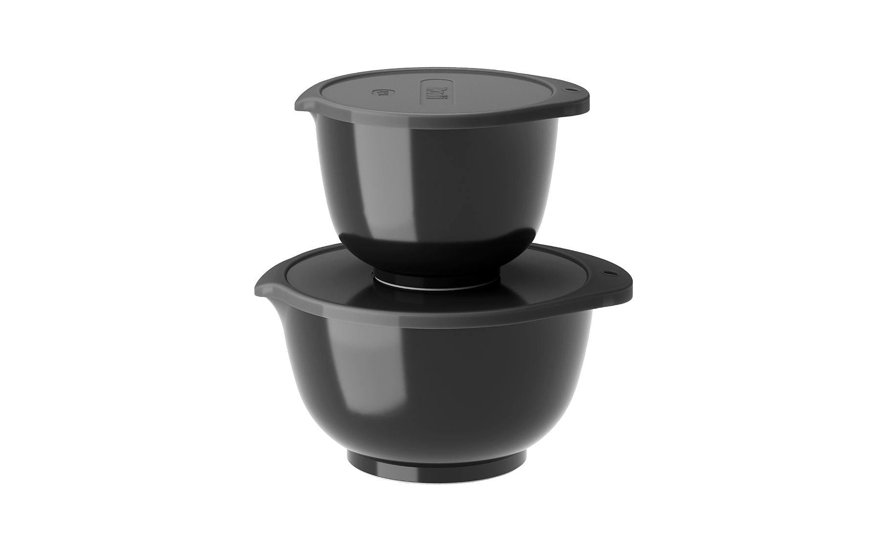 Rosti NEW Margrethe Schüsseln 2er Set 1.5+3L, Schwarz,Material Durostima