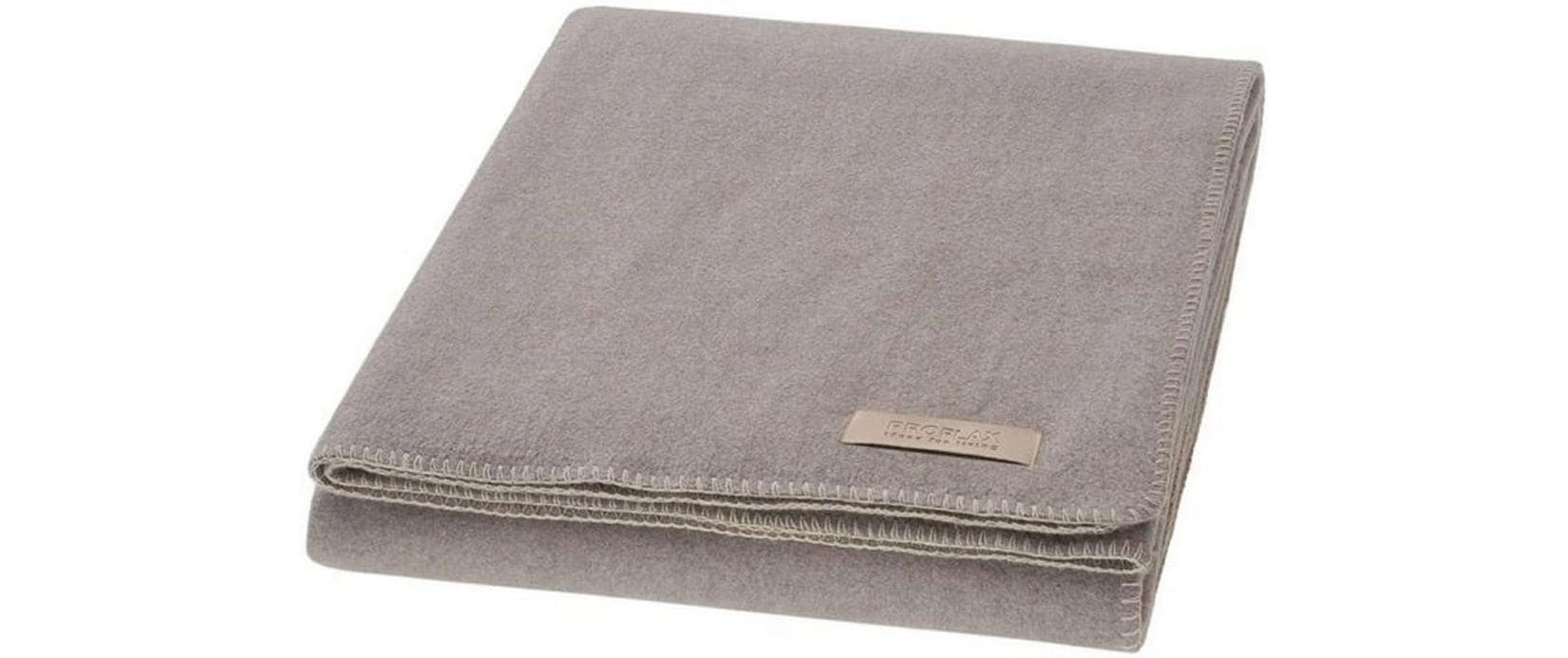 Proflax Decke, Fleece stone, 160 x 200 cm