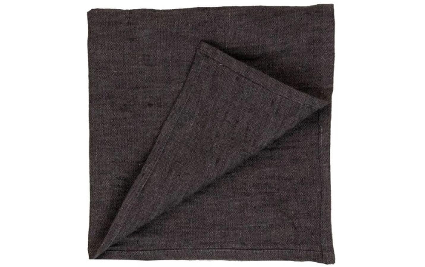 Proflax Serviette, Leinen graphit, 40 x 40 cm