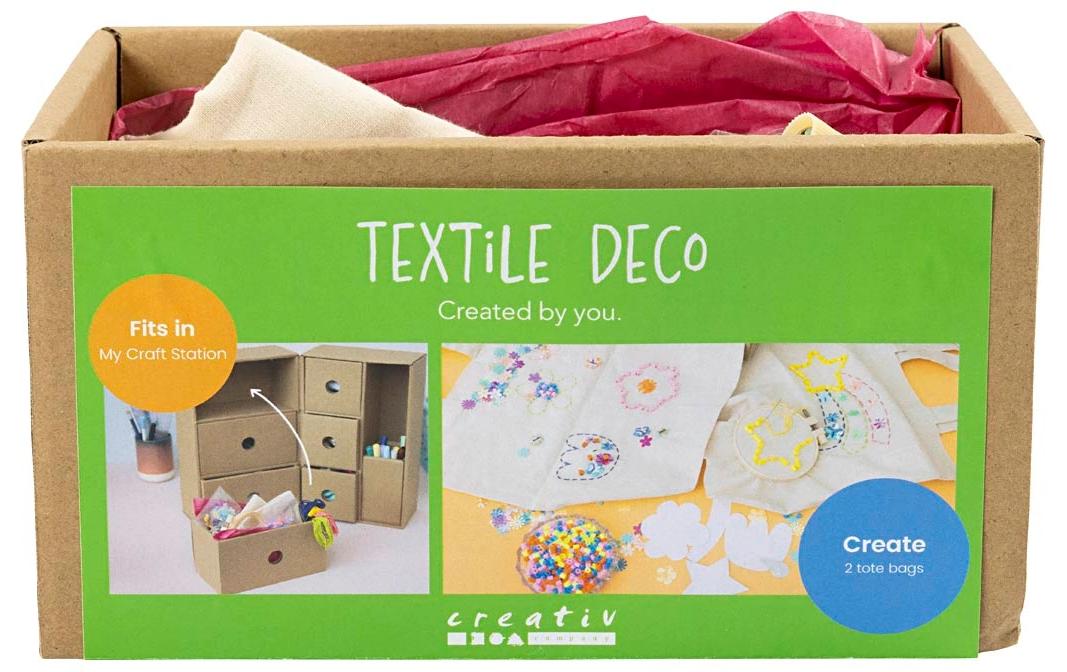 Creativ Company Bastel-Box Organizer Zunehör Textil Dekoration
