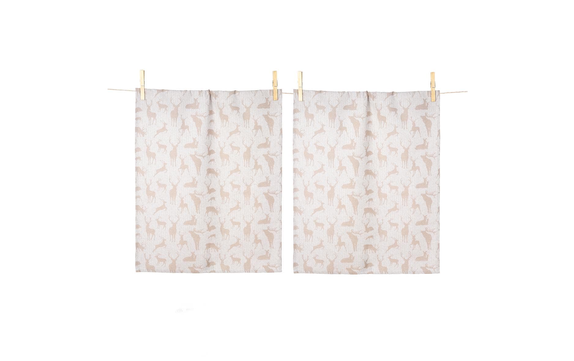pad Geschirrtuch, Wild Deer beige, 50 x 70 cm, 2er Set