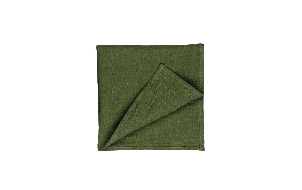Proflax Serviette, Leinen olive, 40 x 40 cm
