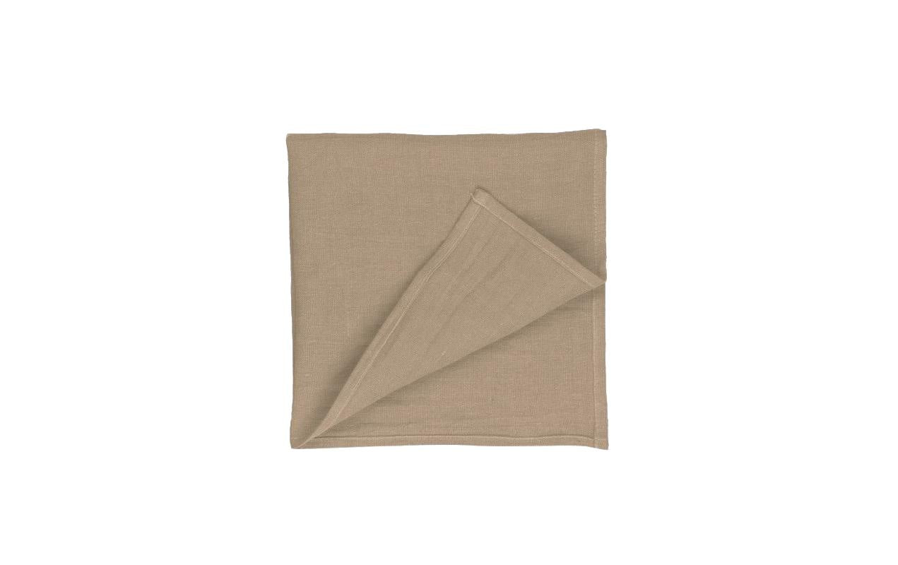 Proflax Serviette, Leinen light brown, 40 x 40 cm