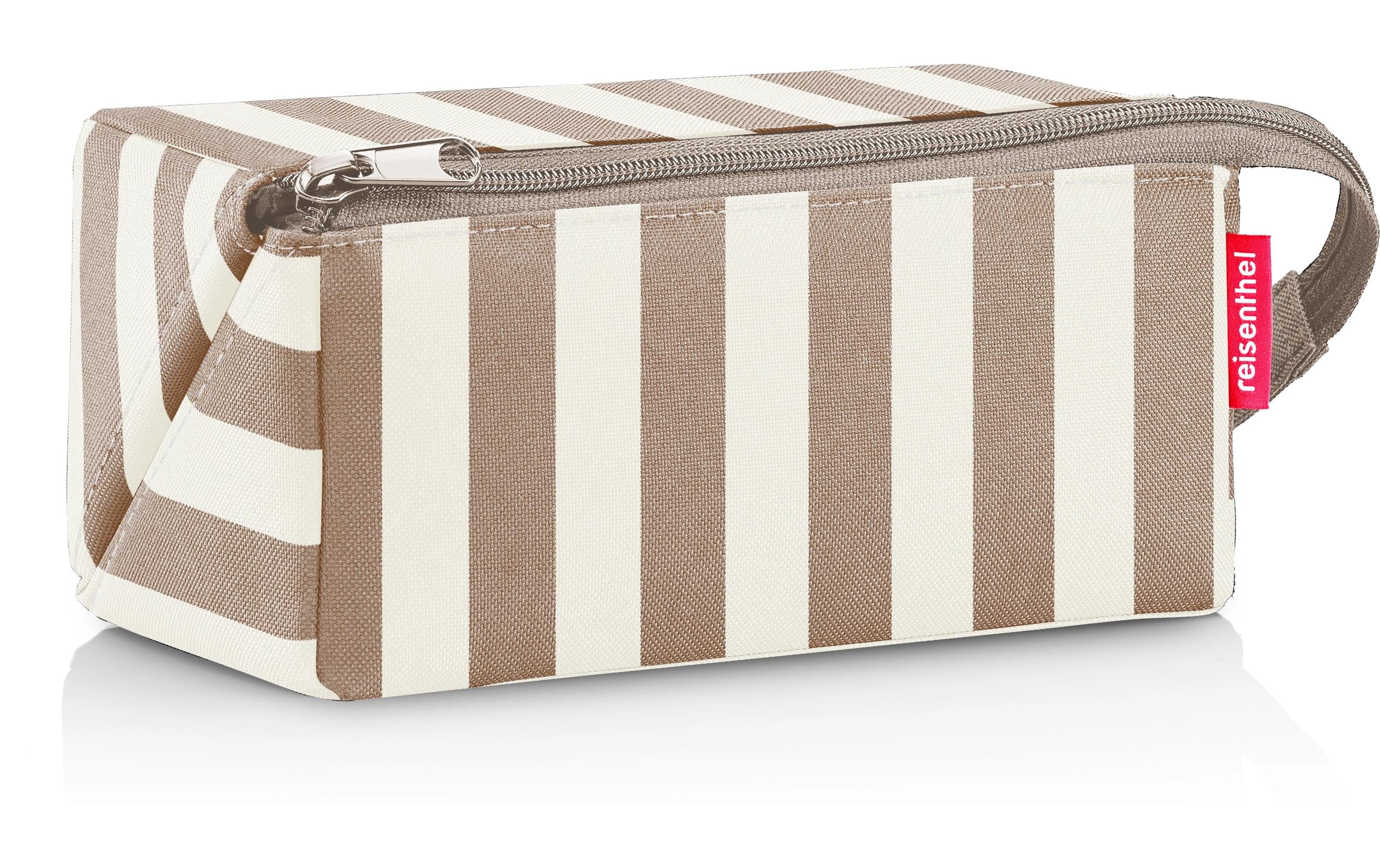 Reisenthel fold case summerstripes coffee