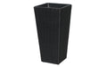 COCON Pflanztopf schwarz 35x35x70cm, Polyrattan, 3.19L
