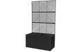 COCON Pflanztopf schwarz 80x40xH40/143cm, Polyrattan, 2x 3.33L