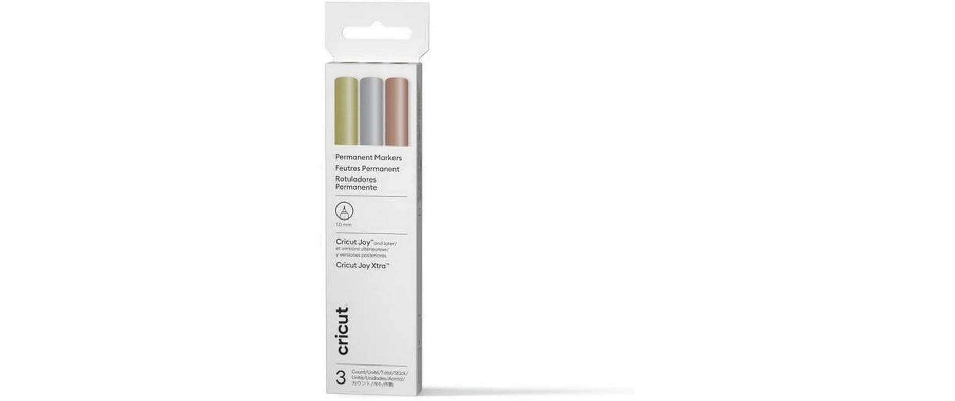 Cricut Stifteset Joy permanent 3 Stück (gold, silber, kupfer)