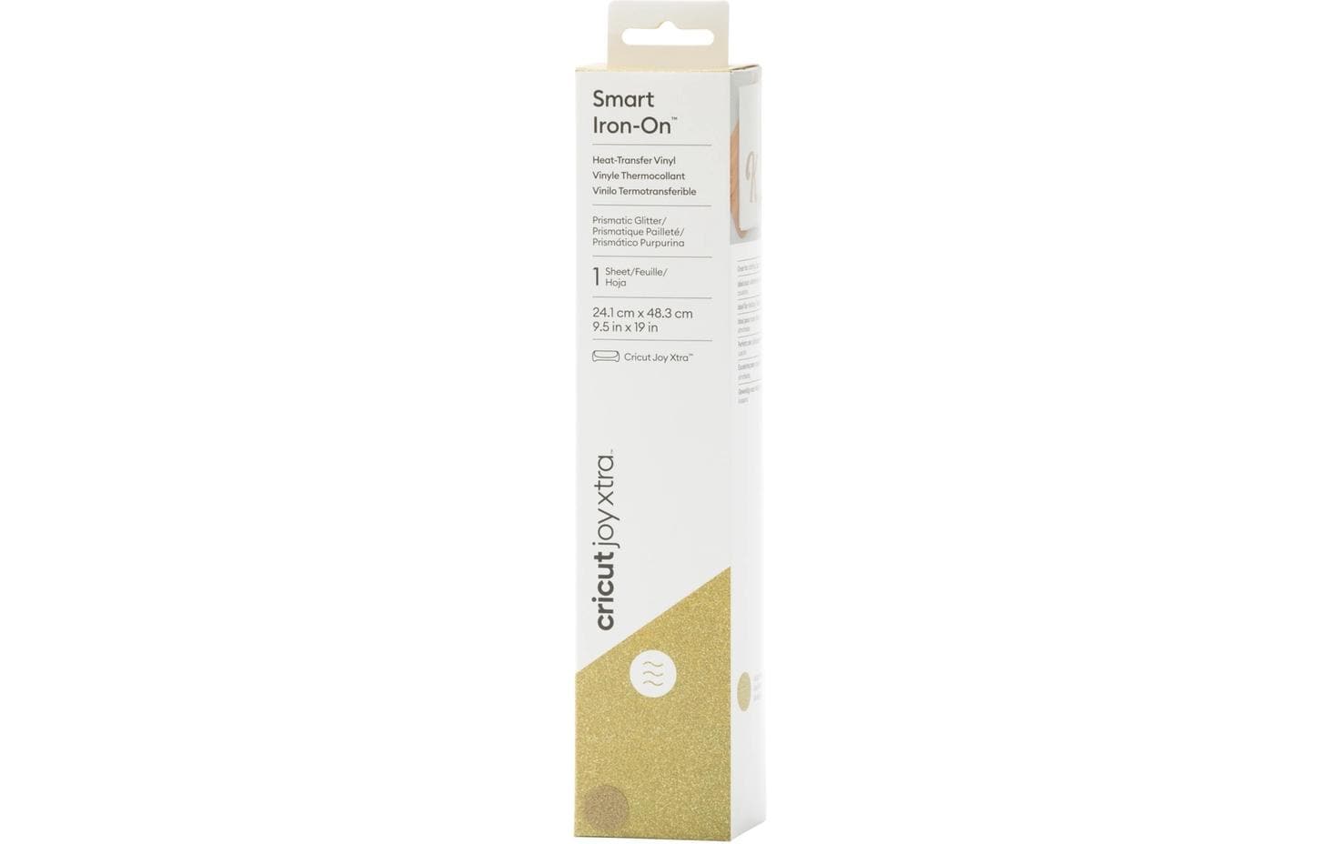Cricut Aufbügelfolie Smart Glitter Gold 33 x 91 cm, Maker/Explore