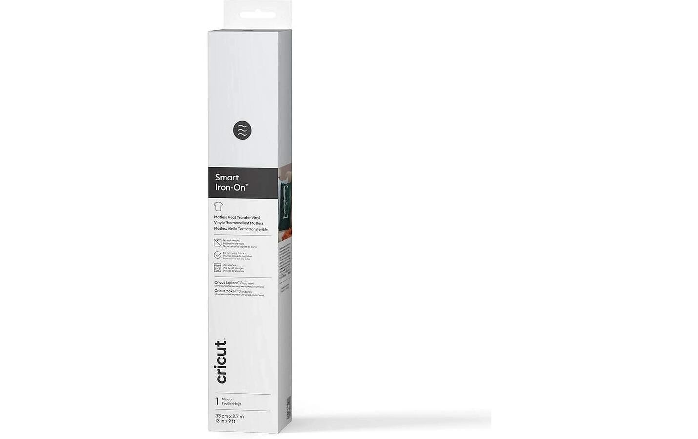 Cricut Aufbügelfolie Smart Weiss 33 x 273 cm, Maker/Explore
