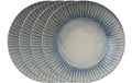 AK Set 4 Pizzateller Cm 32 Sunlight Blue Stoneware