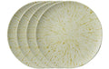 AK Set 4 Stk Pizzateller Golden Ray Stoneware