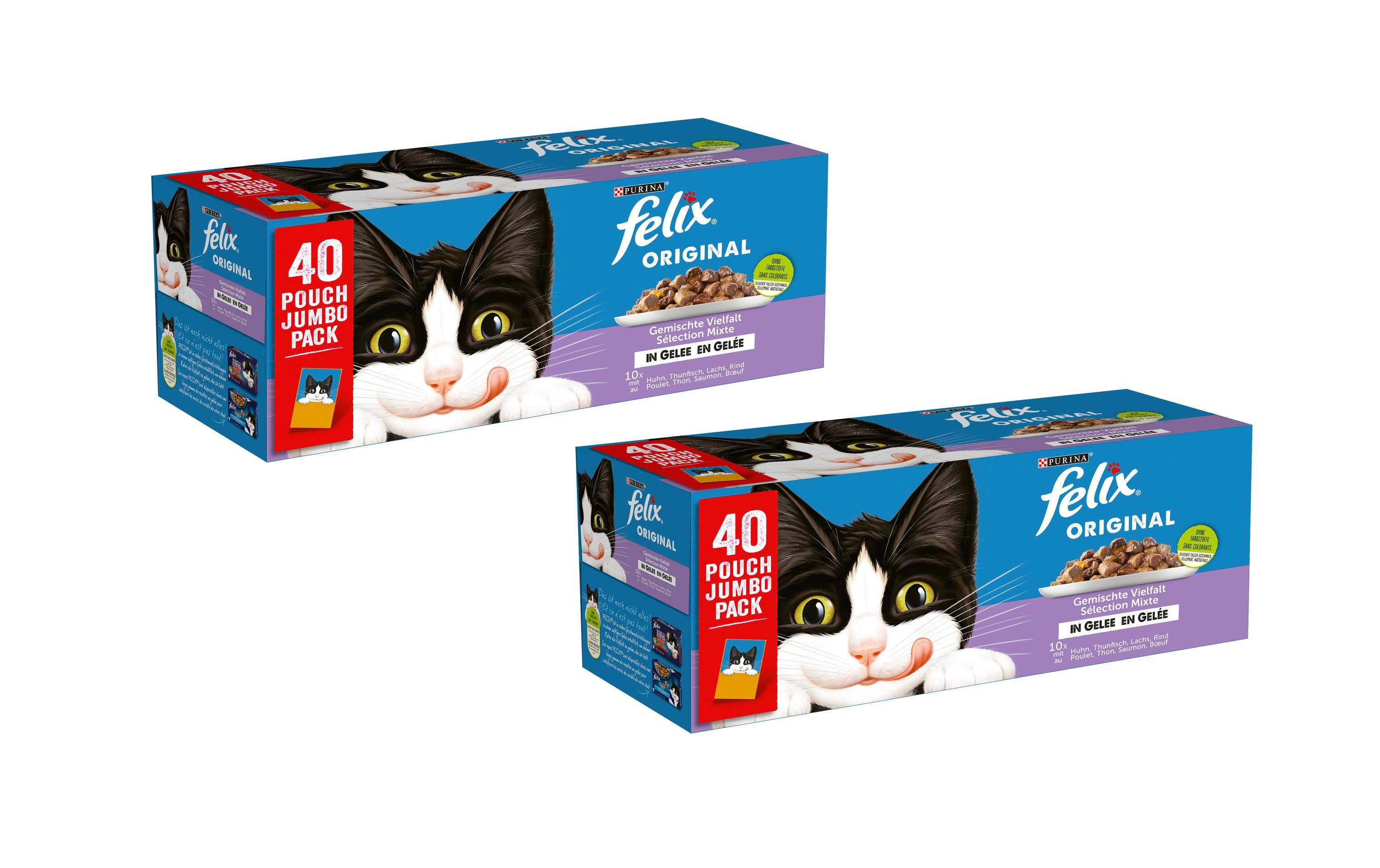 Felix Original Fleisch&Fisch 2x40x85g KIT 2er Pack