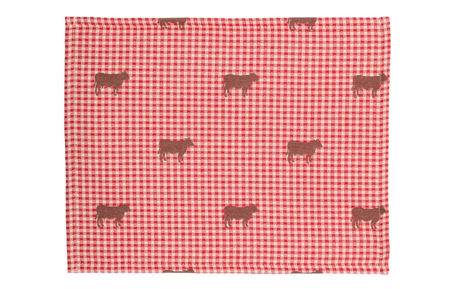 Hubatka Tischset BELLA, rot Tischset gesäumt 035x045cm
