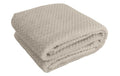 Hubatka Plaid Uni, beige Wohndecke 180x220cm