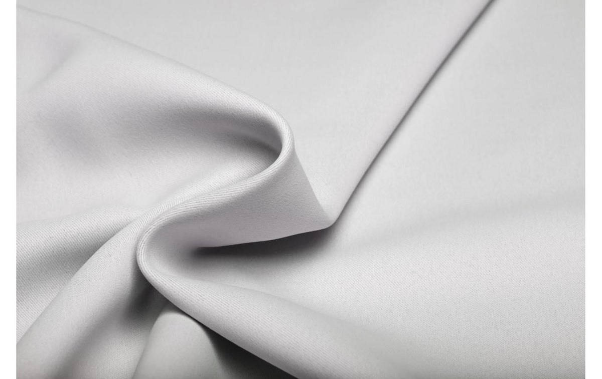 Hubatka Nachtvorhang, silber, 140x260cm Blackout Fertigvorhang mit Click Gleiter