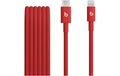 APPLE Beats USB-Kabel C-Light, 1.5m, rot geflochten, USB 2.0, Lightning, Rapid Red