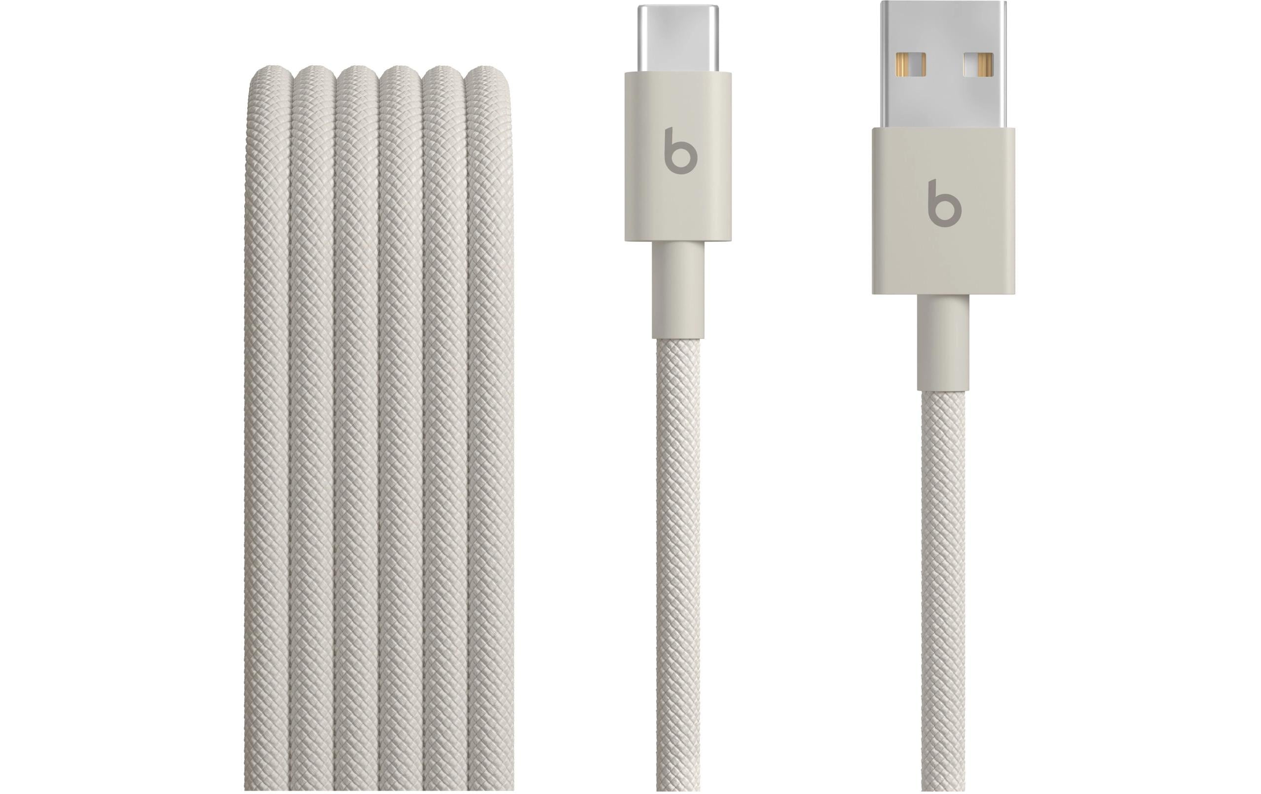 APPLE Beats USB-Kabel A-C, 15W, 1.5m, stone geflochten, USB 2.0, 15W, Surge Stone