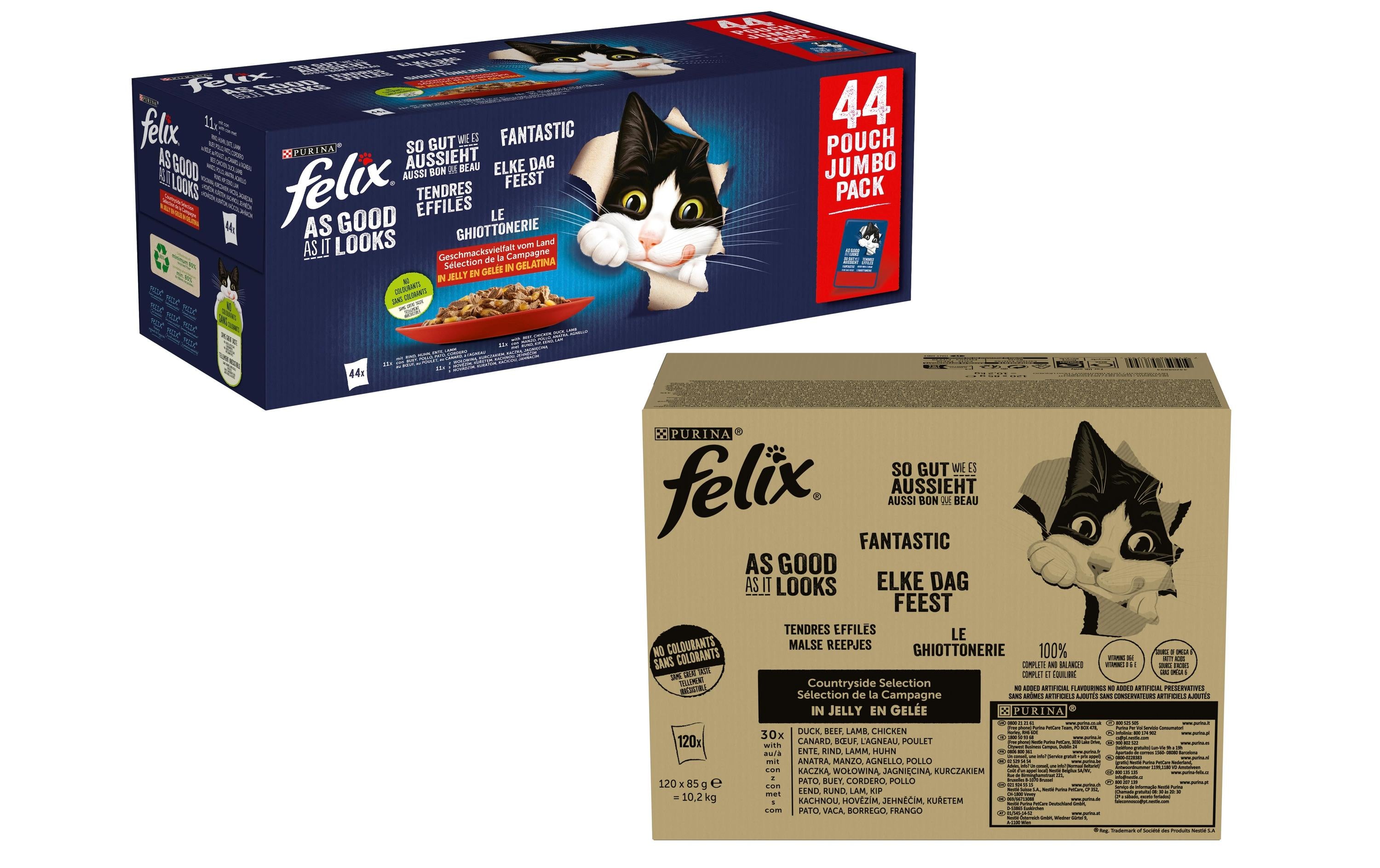 Felix AGAIL Fleisch 120x85g KIT inkl. Felix AGAIL 44x85g
