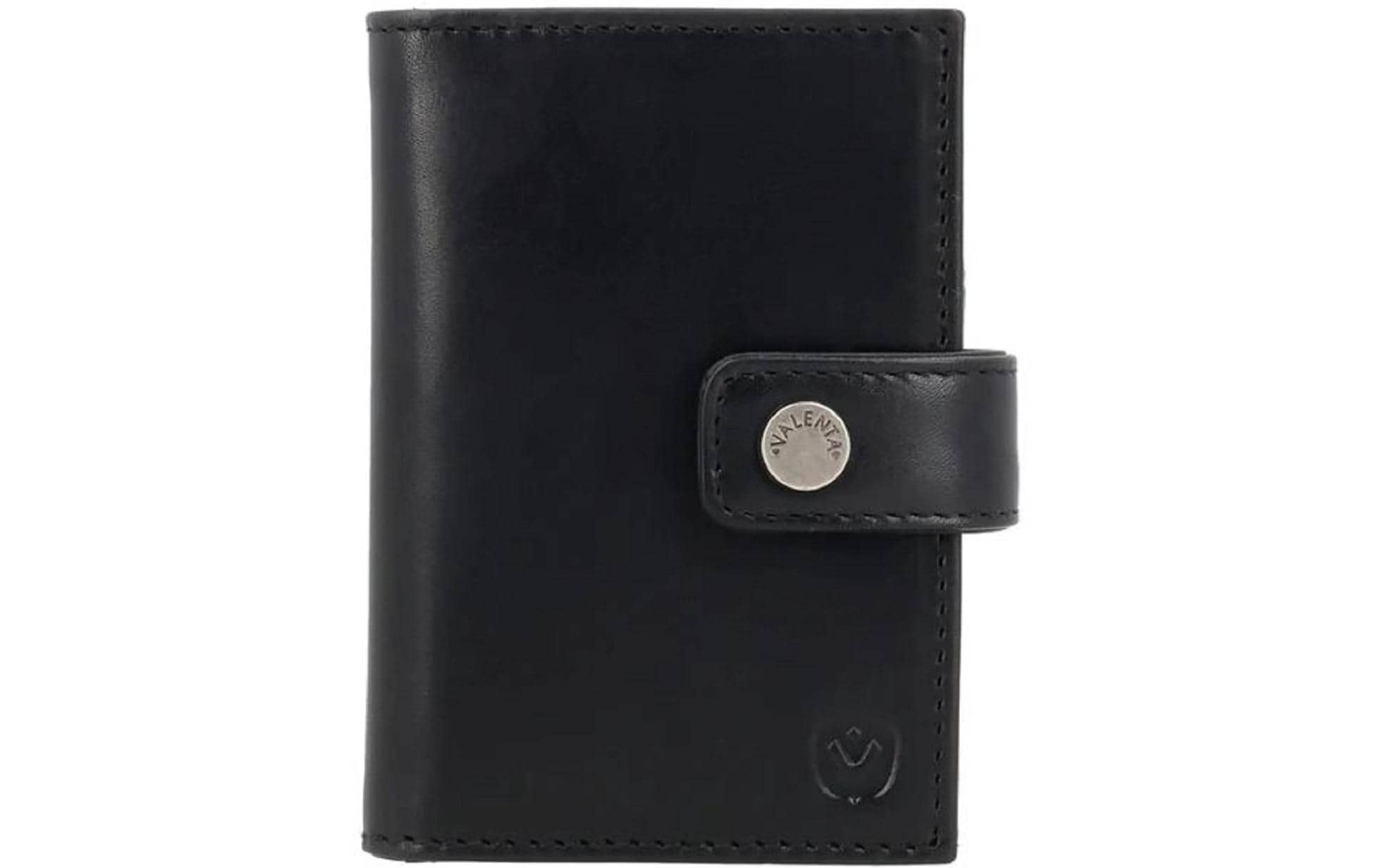 Valenta Card Wallet, Leather - Standard MagSafe, Black
