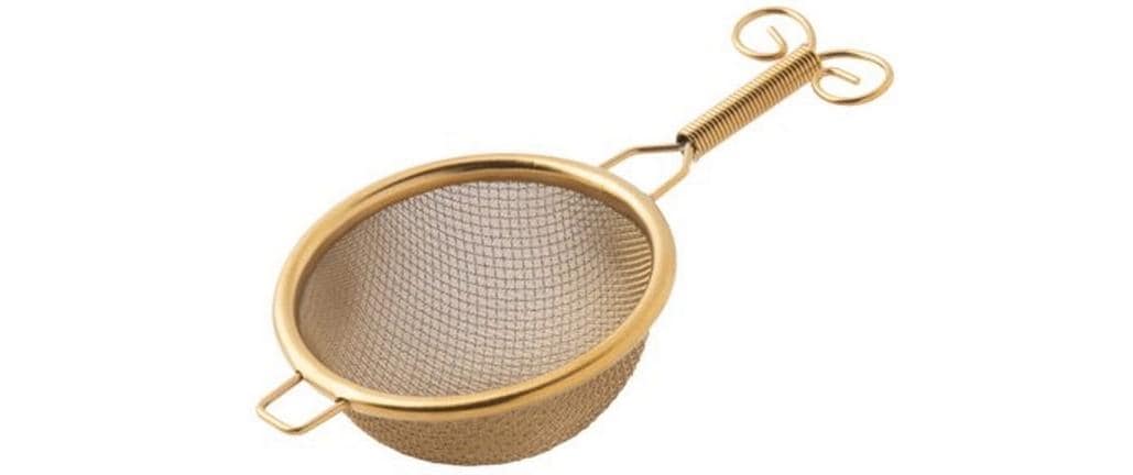 Paderno Teesieb Ø 6 Cm Edelstahl PVD-Beschichtung In Gold