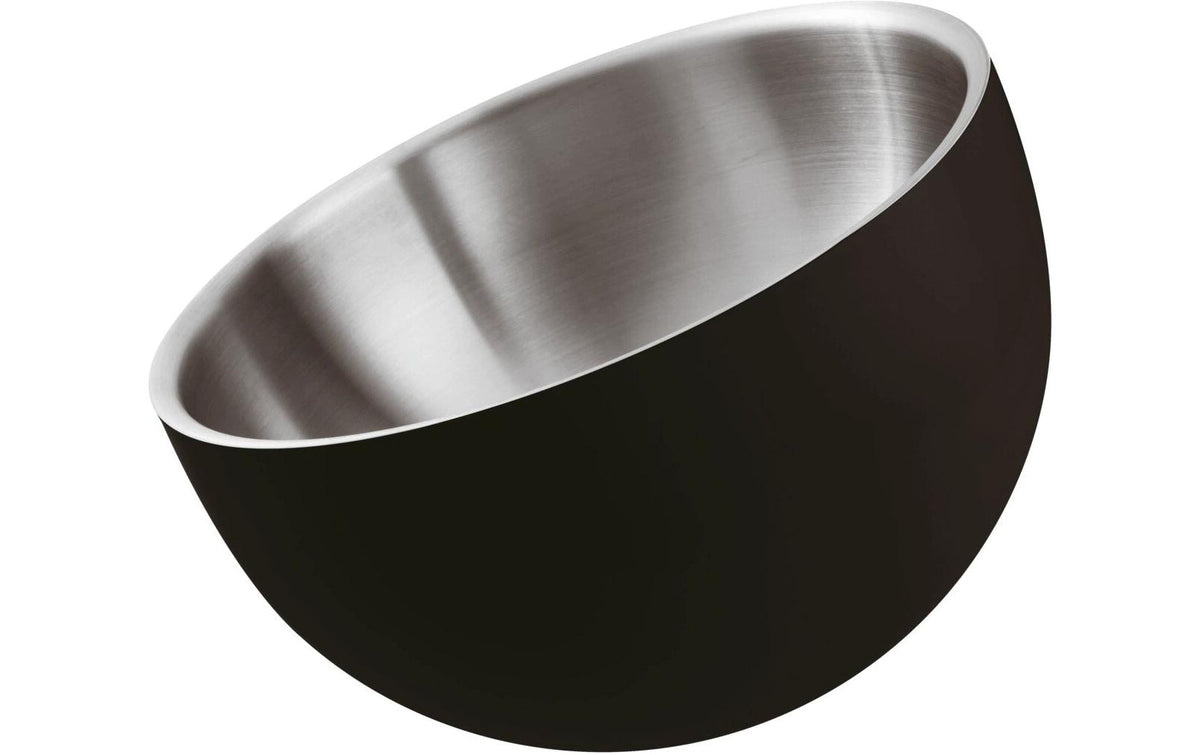 Paderno Schüssel Doppelwandig Cm 24X18,2 Serie 2300 3-Ply Black