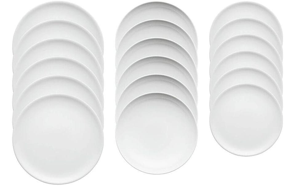 AK Teller Set 18-Teilig Rotondo Porzellan