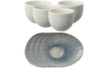AK Kaffeeservice 4 Tassen M/Teller Org Sunlight Blue Stoneware