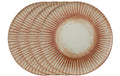 AK Set 4 Pizzateller Cm 32 Sunlight Red Stoneware