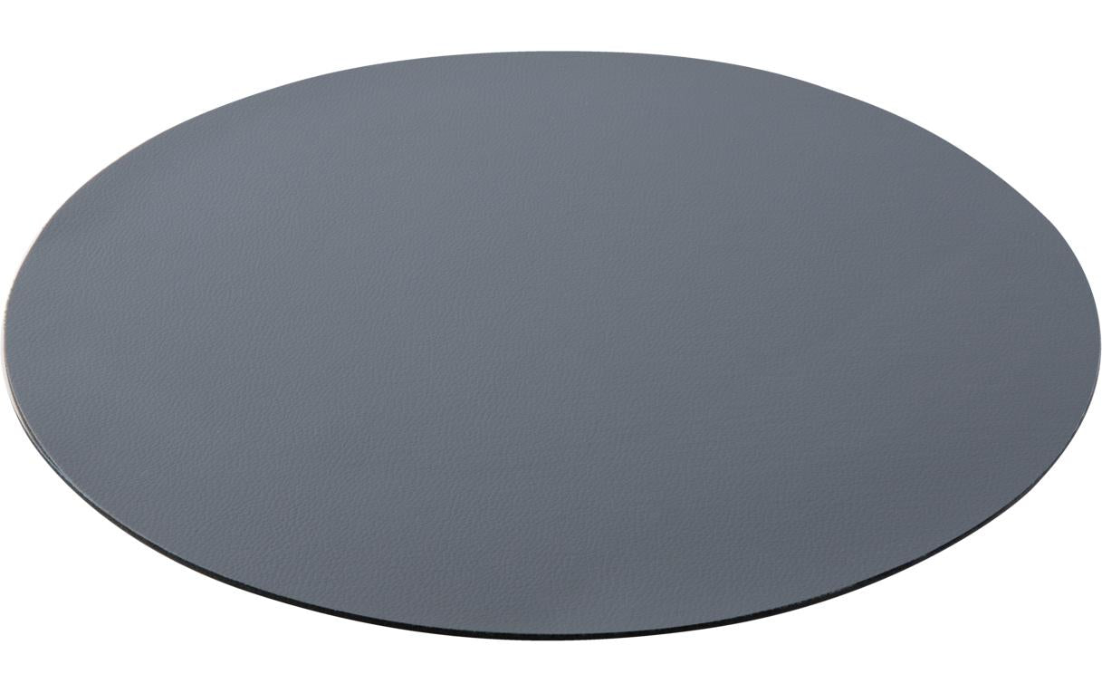 AK Tischset 6 Stk Ø Cm 40 PU + Rubber Grey