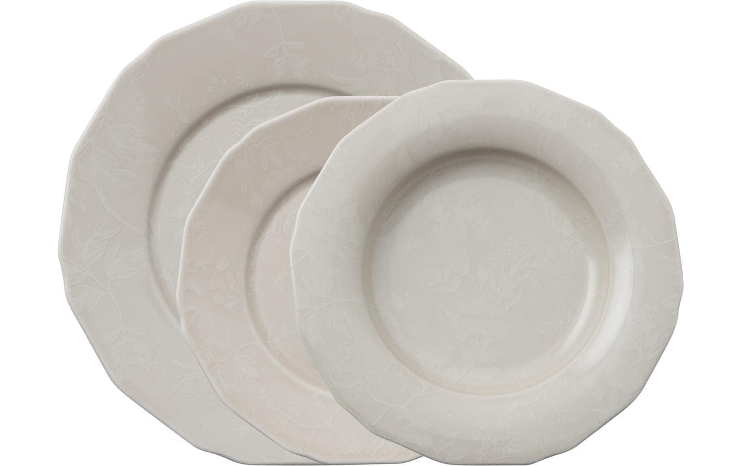 AK Teller Set 12-Teilig Garden Antique Rose Porzellan