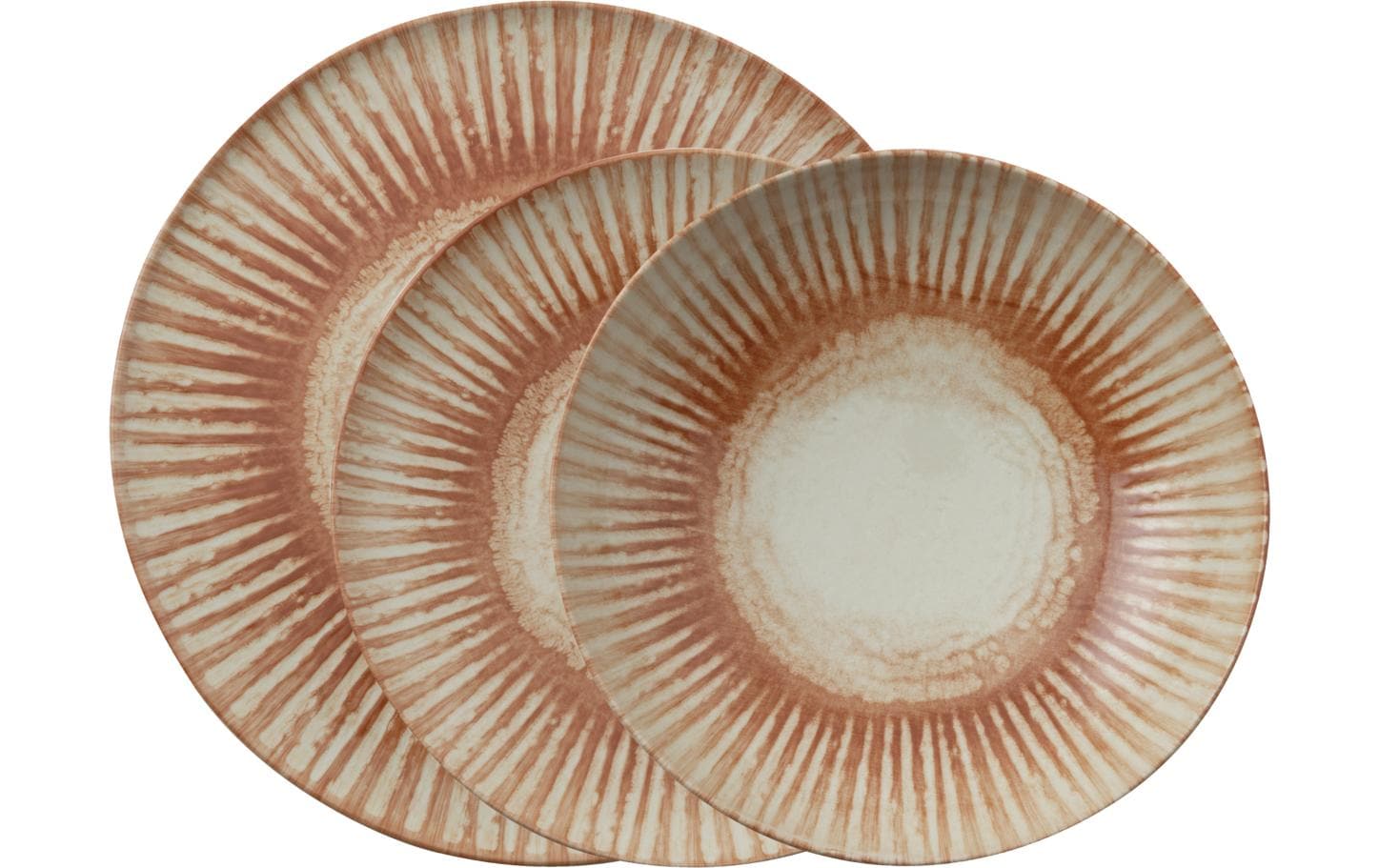 AK Teller Set 12-Teilig Sunlight Red Stoneware