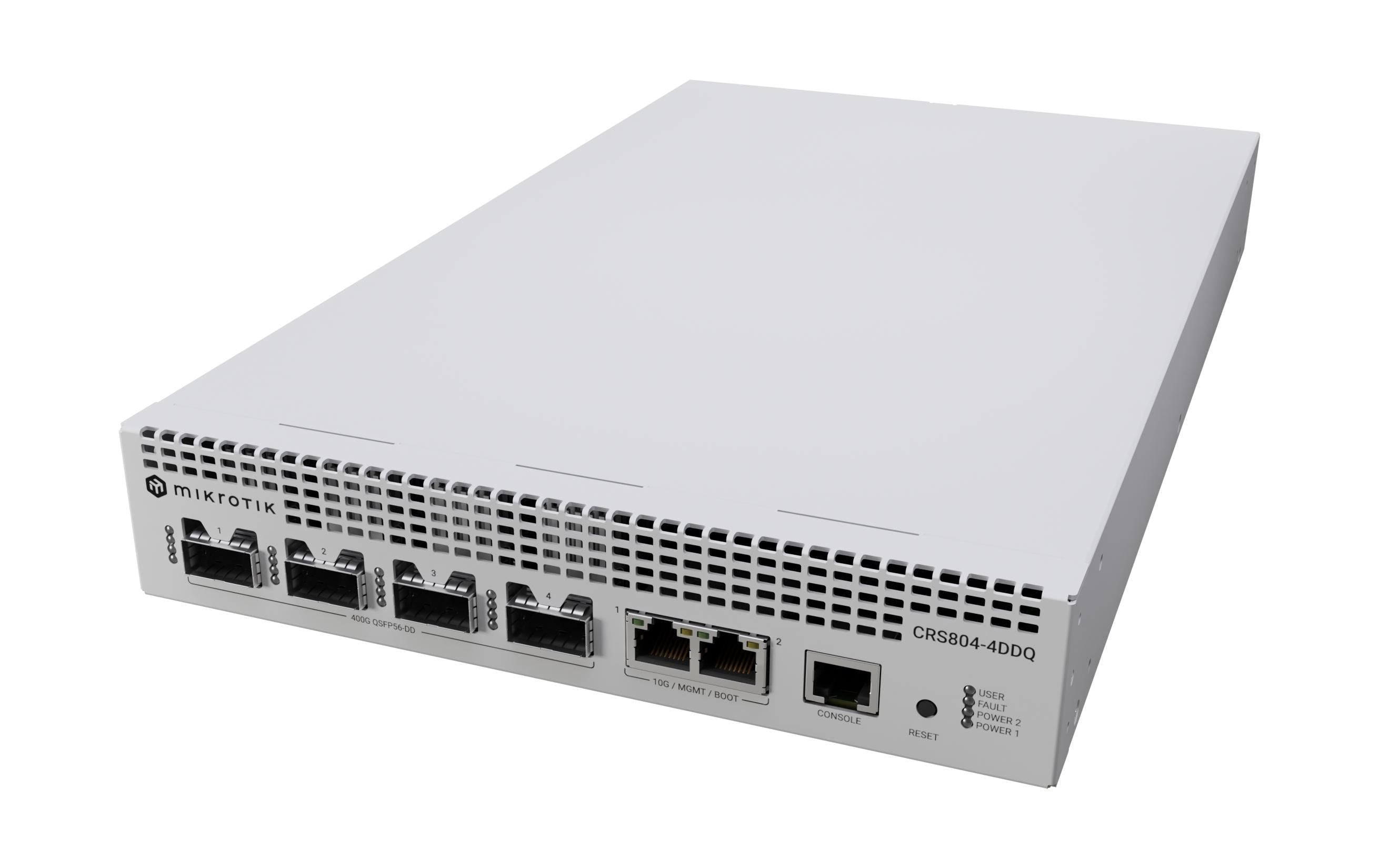 MikroTik CRS804-4DDQ-HRM Switch 4x40/50/100/200/400GE, 2x 1/10GE
