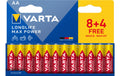 VARTA Longlife Max Power AA, 1.5V, 12Stk 12 Stück, Vollkartonverpackung