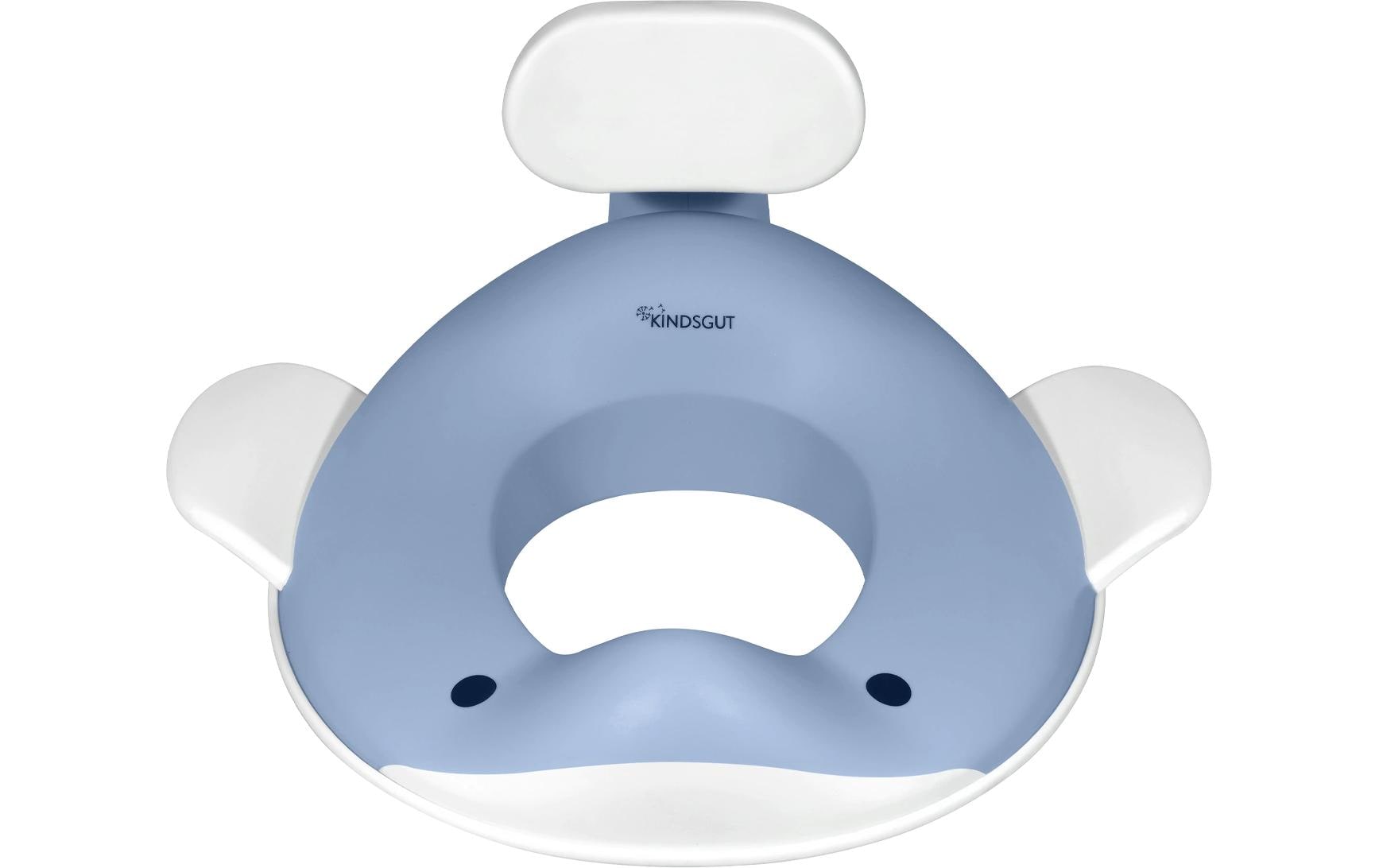 Kindsgut Toilettenaufsatz Wal taubenblau