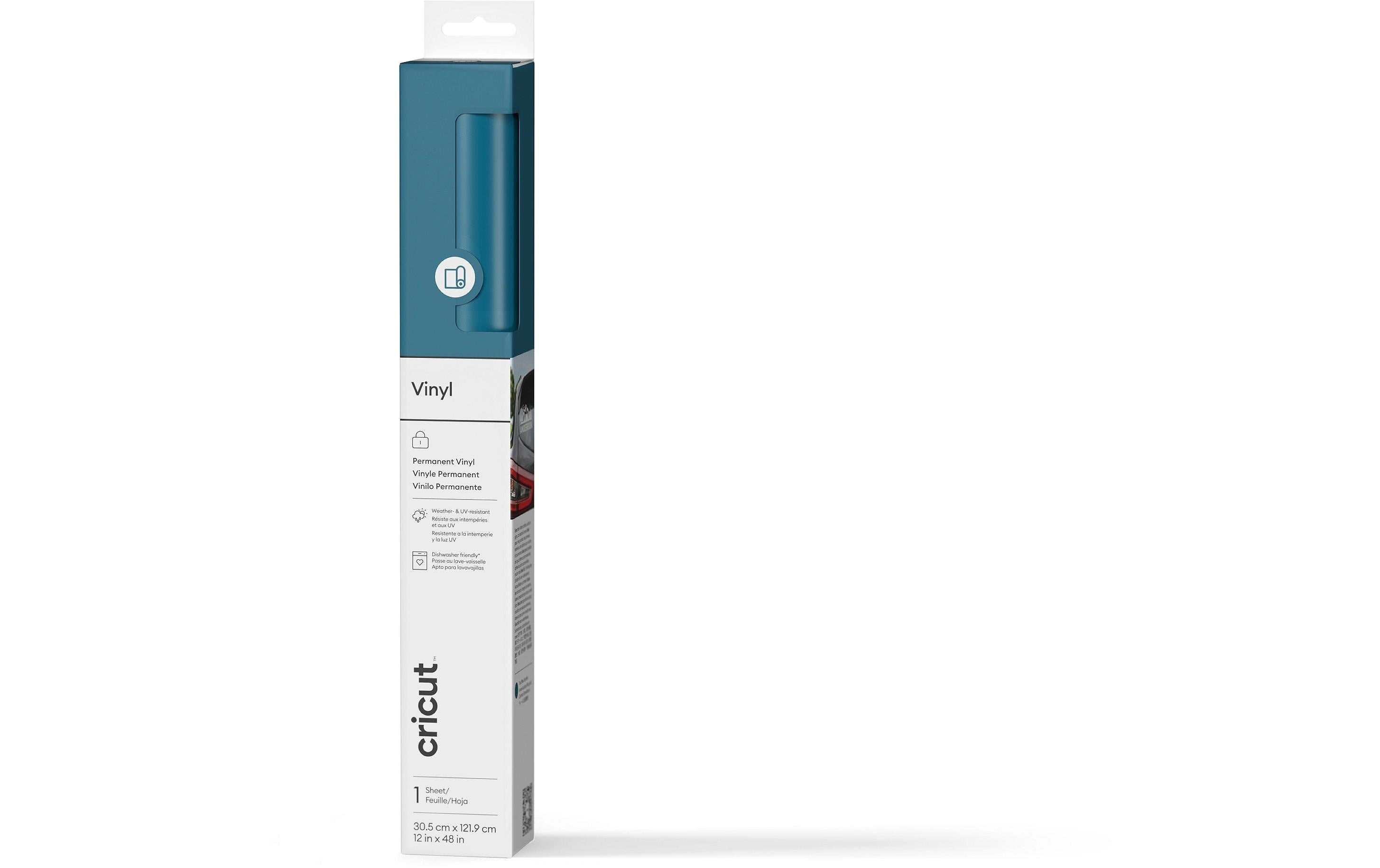 Cricut Vinylfolie Premium permanent haftend 1 Rolle à 30.5 x 122 cm, Petrol
