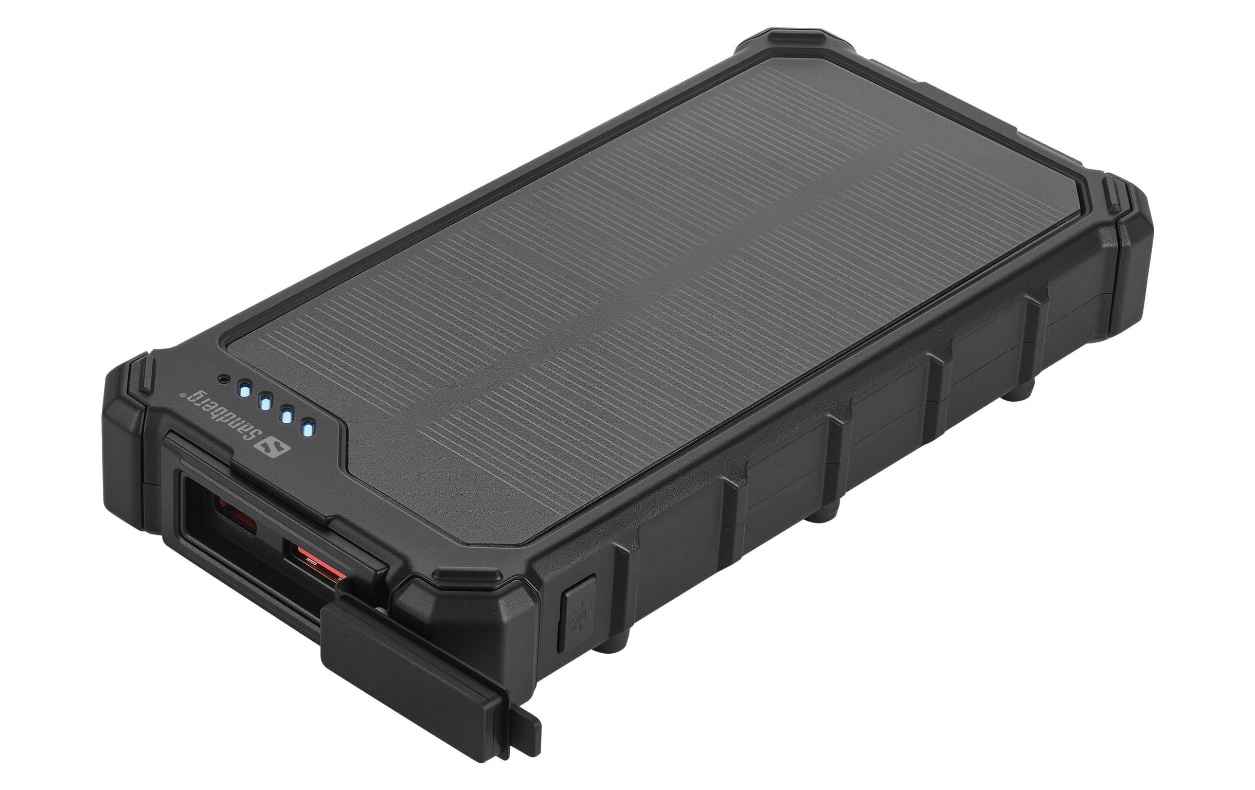 Sandberg Powerbank Solar CampLED 10000mAh USB 1xC 1xA, Licht, Solar