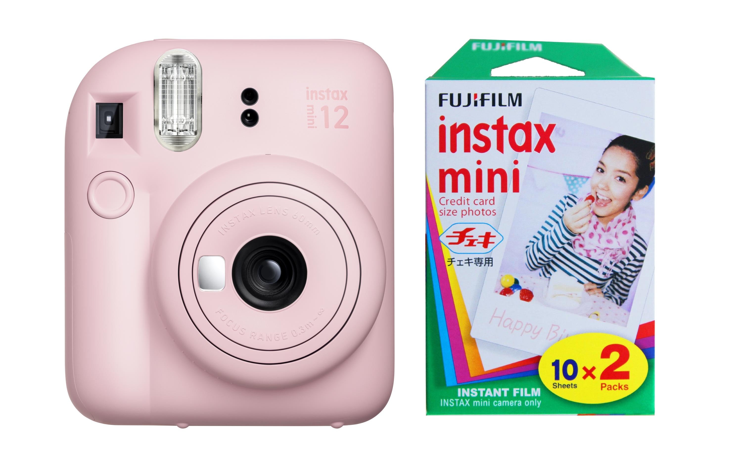 Fujifilm Instax Mini 12 Pink KIT Inkl. 2 x Duo Pack