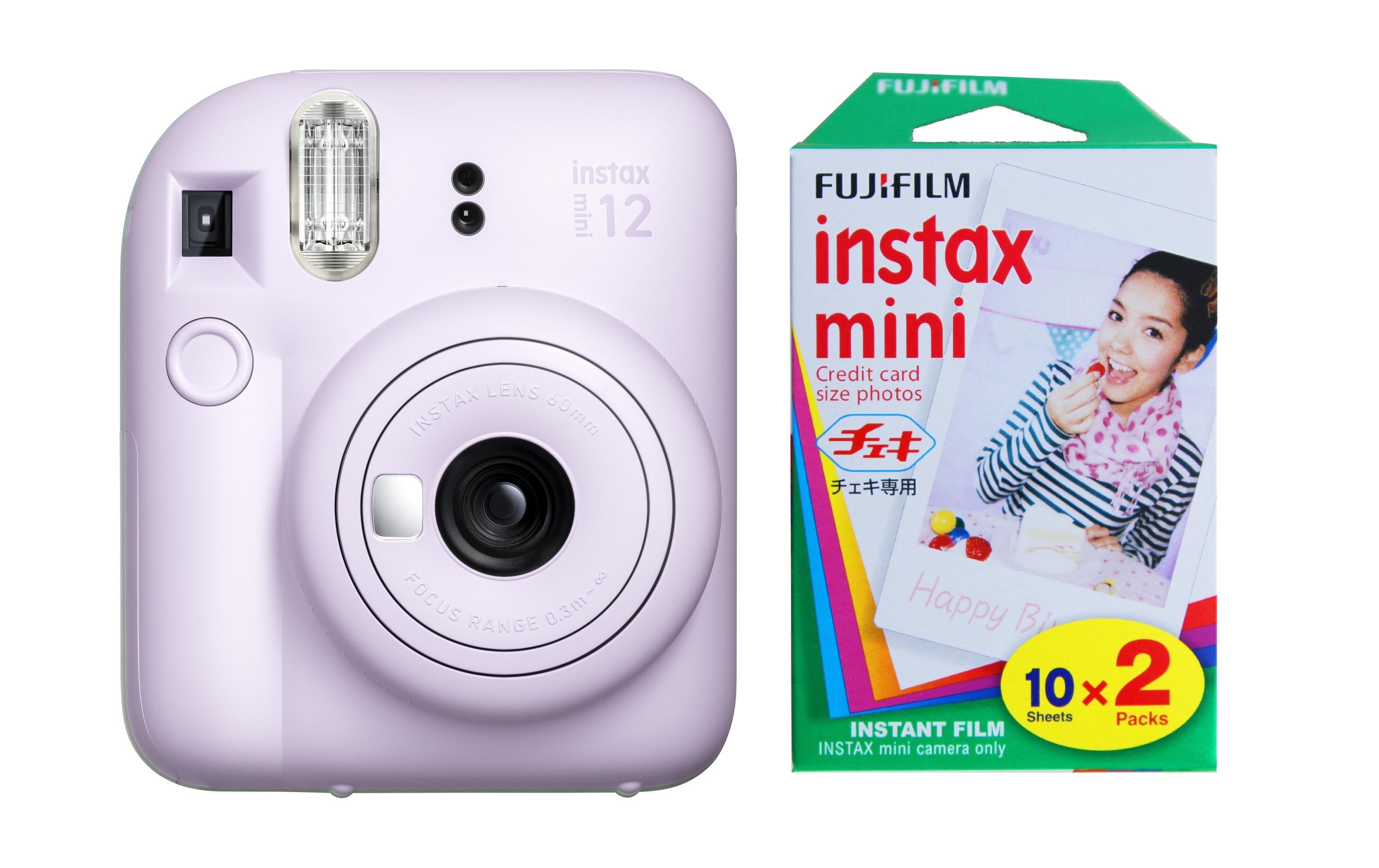 Fujifilm Instax Mini 12 Purple KIT Inkl. 2 x Duo Pack