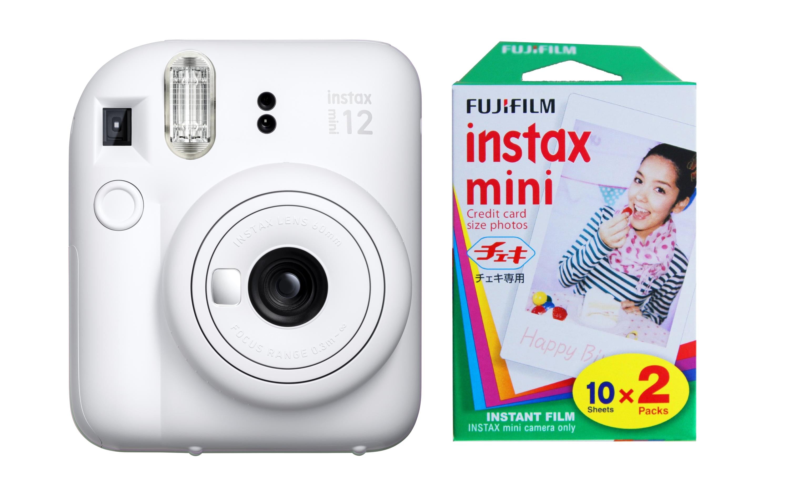 Fujifilm Instax Mini 12 White KIT Inkl. 2 x Duo Pack