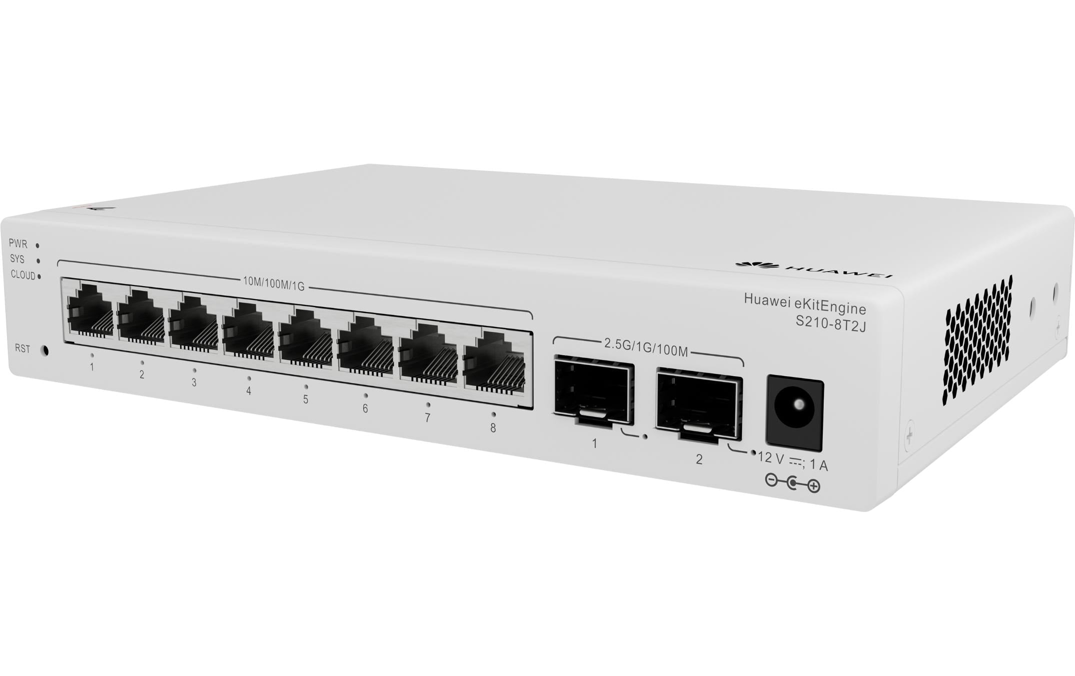 Huawei L2 Managed Switch: S210-8T2J 8x 10/100/1000BASE-T ports