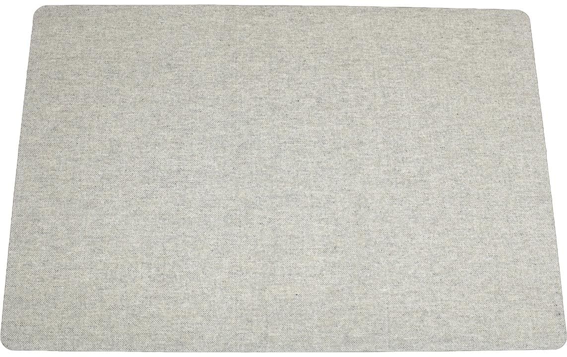 Hubatka Tischset, silber Tischset uni, Rückseite geschäumt