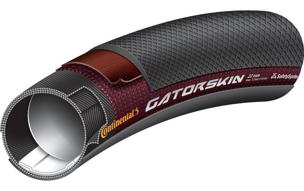 Schlauchreifen Conti Sprinter Gatorskin 28"x25mm (27x1") schwarz 8.0-12.0 S42
