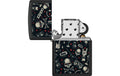 218 Grunt Pattern with Skulls Zippo Skulls