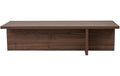 Woody Fashion Couchtisch Harbor 120 x 30 x 45 cm, Walnuss