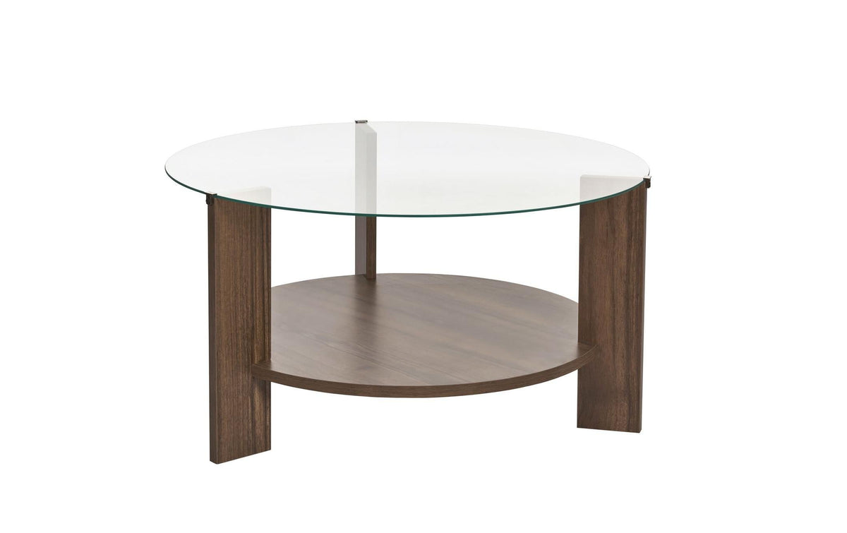 Woody Fashion Couchtisch Clara 75 x 40 x 75 cm, Walnuss