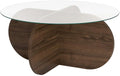 Woody Fashion Couchtisch Aeris 75 x 35 x 75 cm, Walnuss