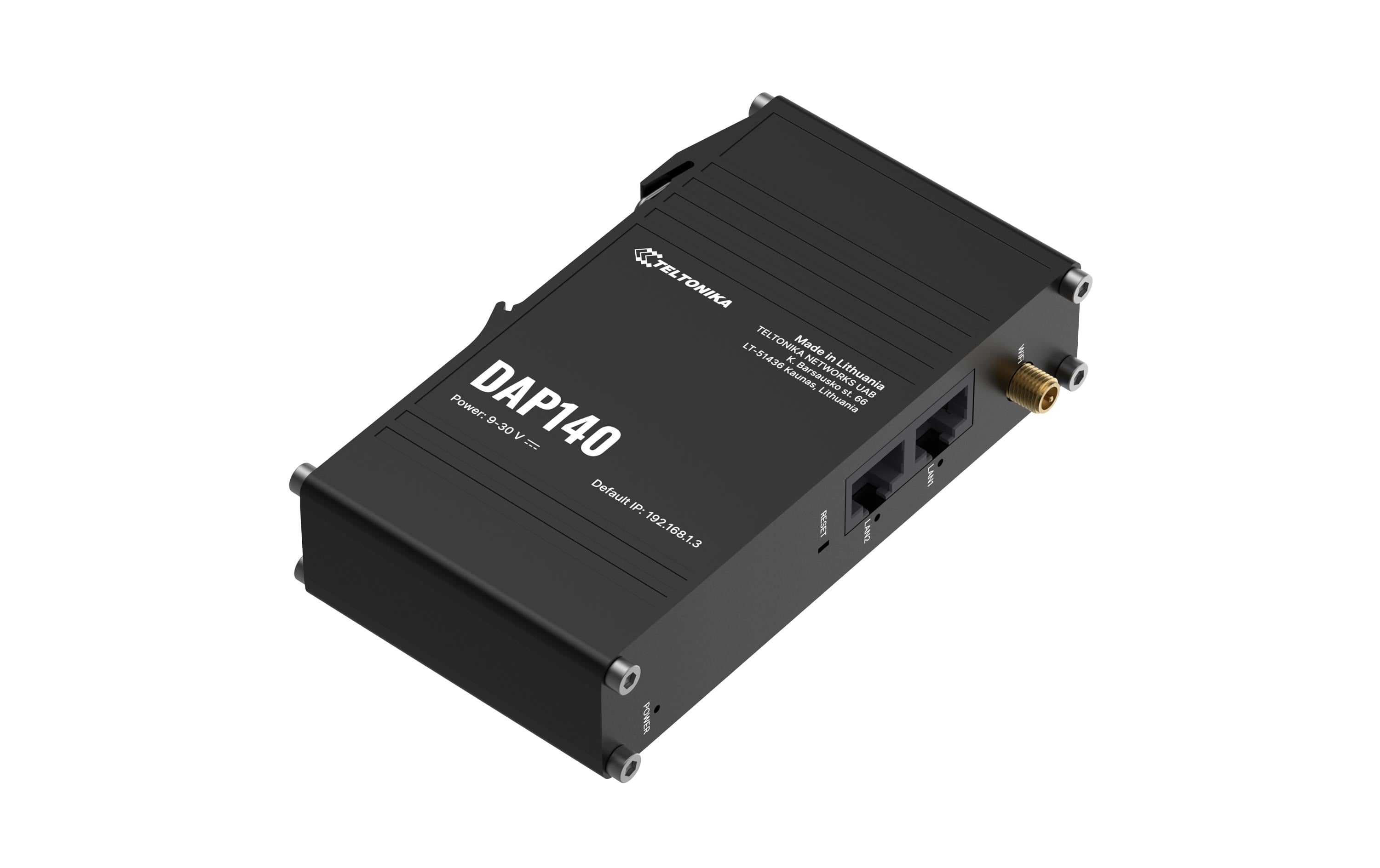 Teltonika DAP140 Industrie WiFi Accesspoint WiFi-4, 2xFE, VPN, passiv PoE,9-30V DC